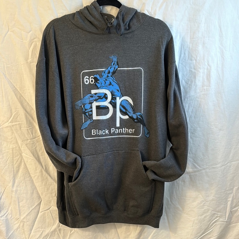 Marvel Black Panther Hoodie - Dark Gray and Blue